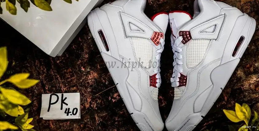 PK Red RETAIL 4 Jordan SHIP TO GOD Metallic READY Retro MATERIALS 0507